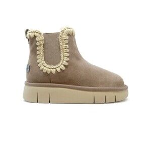 Mou Fw531037a Bounce Chelsea Boots Suede Elephant Grey - NWT